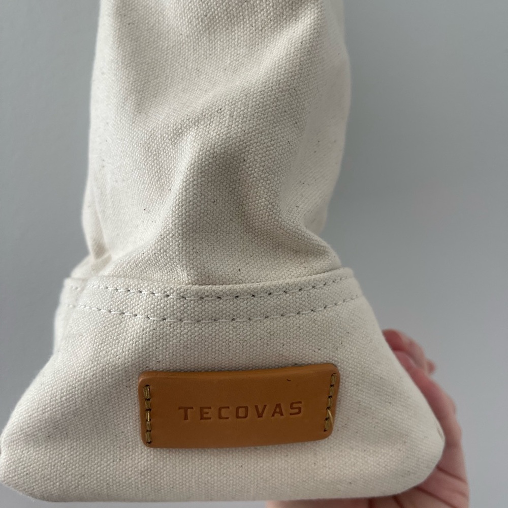 Tecovas Cream Canvas Tote with Tan Leather Straps - Picture 7 of 7